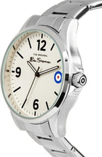 Ben Sherman Mens Watch with Cream Dial and Silver Bracelet BS058SM