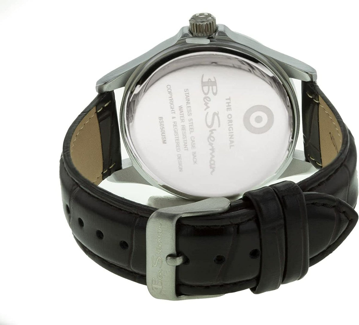 Ben Sherman Mens Watch with Grey Dial and Brown Strap BS063EBR