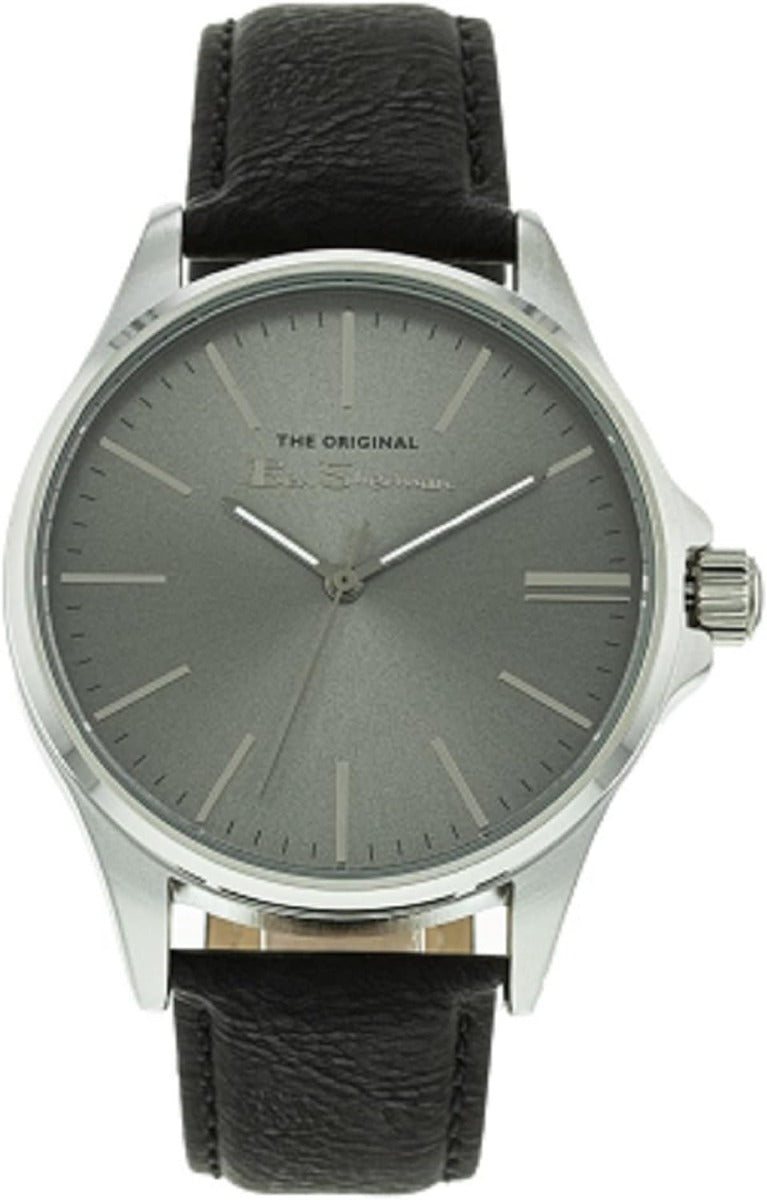 Ben Sherman Mens Watch with Grey Dial and Black Strap BS066EB