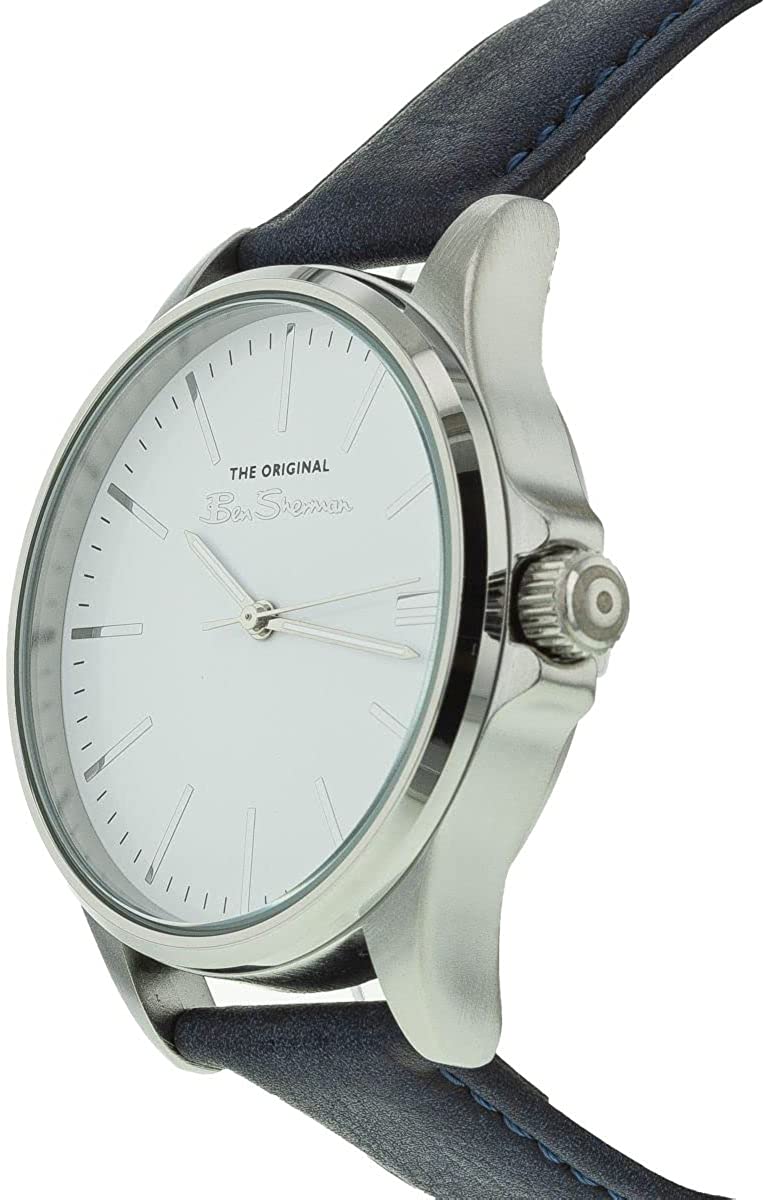 Ben Sherman Mens Watch with White Dial and Blue Strap BS066U