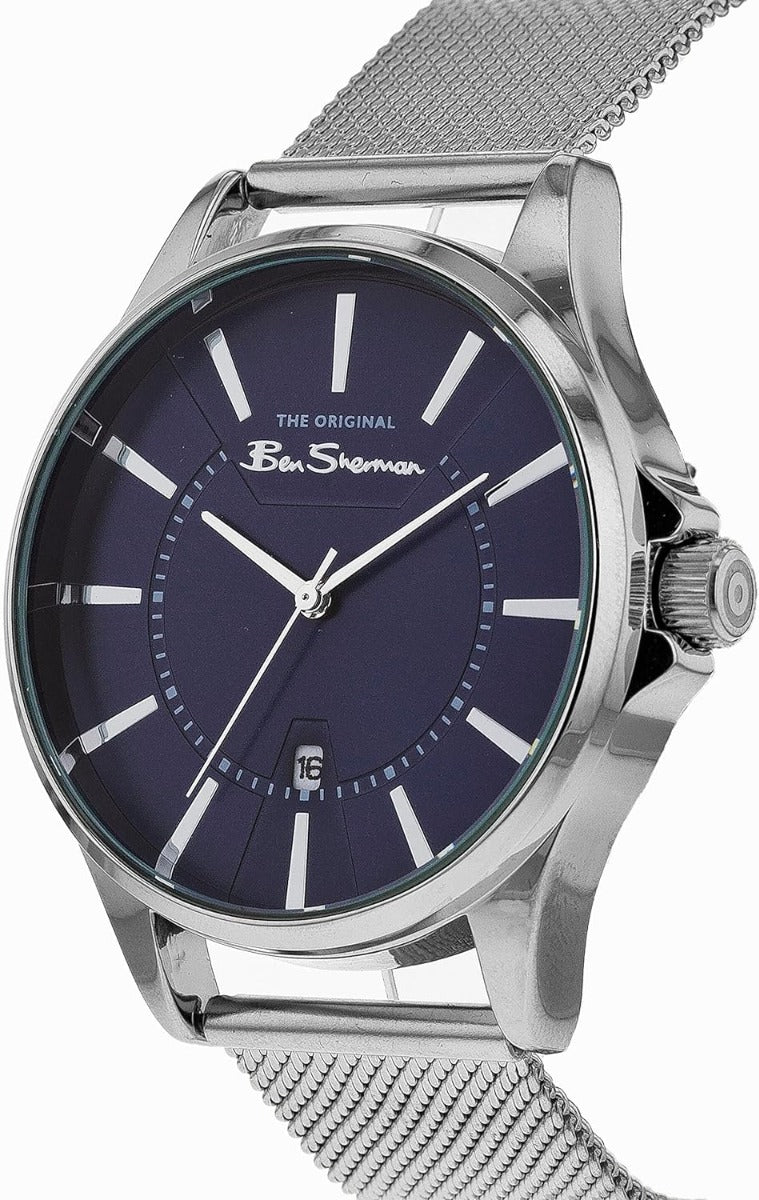 Ben Sherman Mens Watch with Navy Dial and with Milanese Strap BS075USM