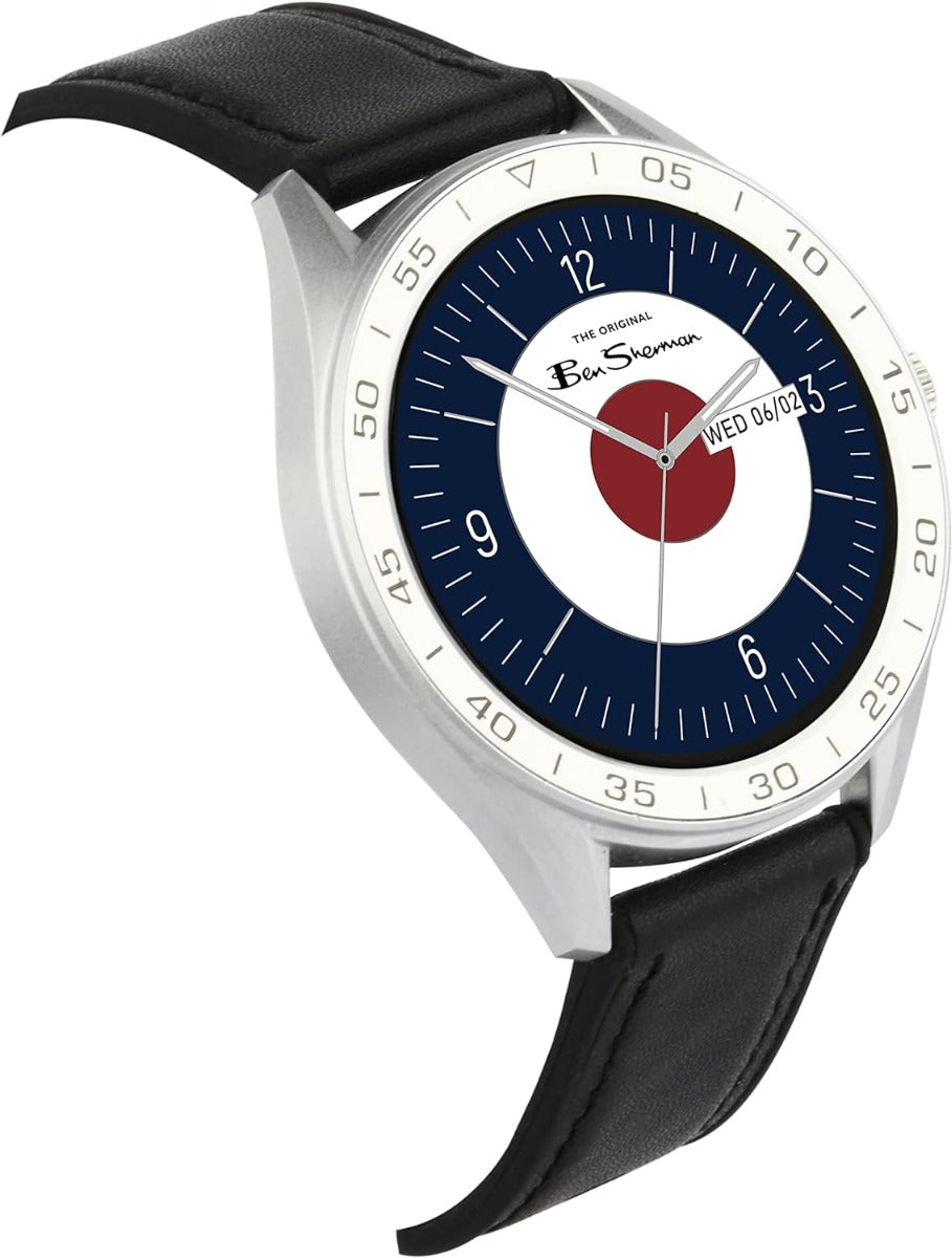 Ben Sherman Mens Smart Watch with Black Silicone Strap BS079B