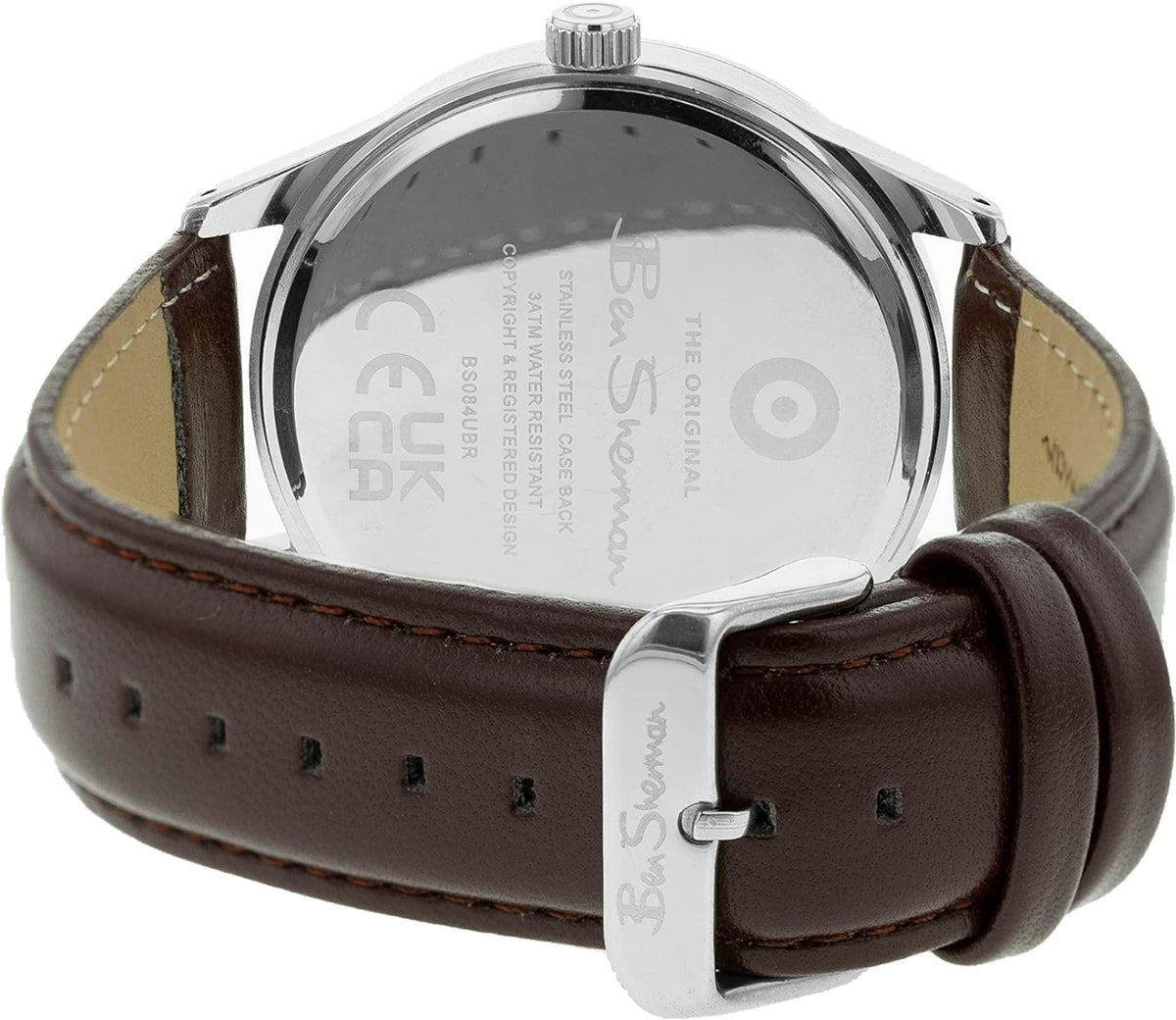 Ben Sherman Mens Watch with Blue Dial and Brown Strap BS084UBR