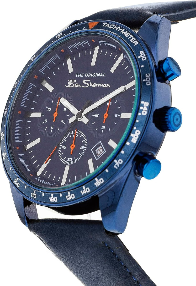 Ben Sherman Mens Chronograph Watch with Blue Dial BS086U