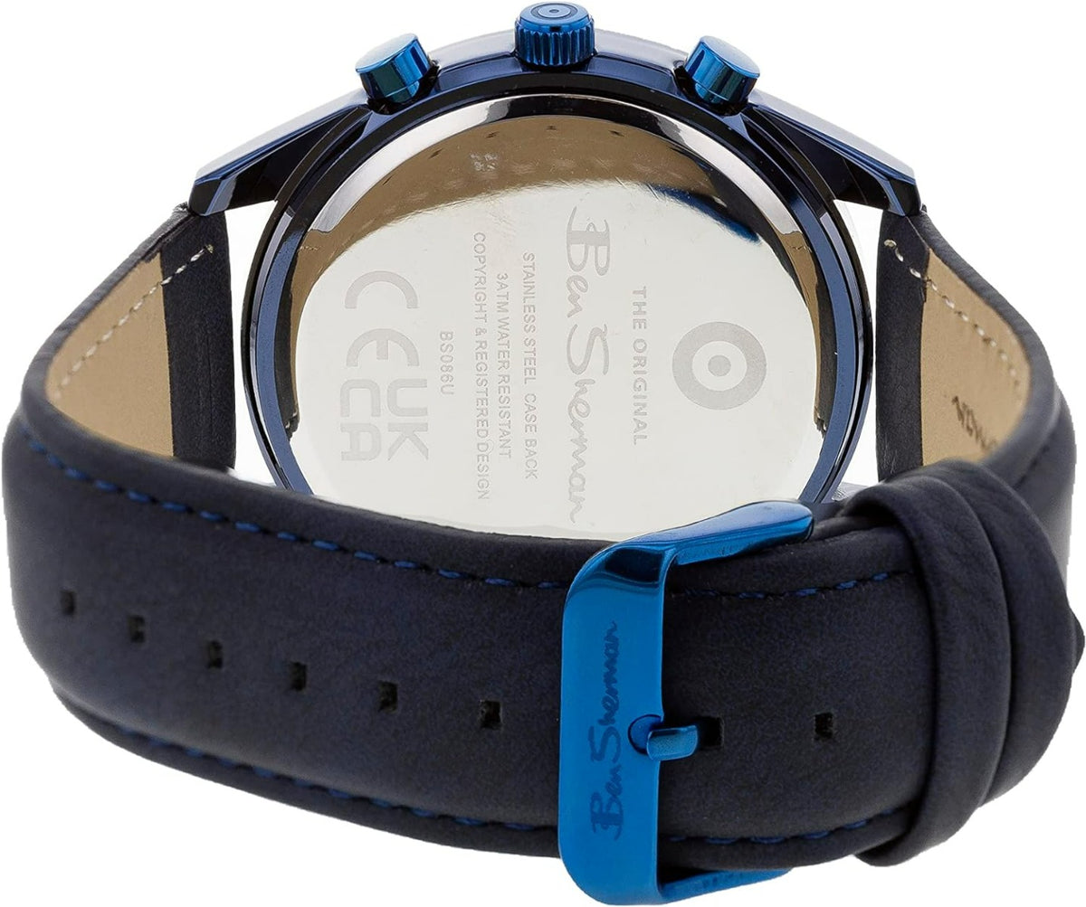 Ben Sherman Mens Chronograph Watch with Blue Dial BS086U