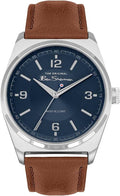 Ben Sherman Men's Watch with Blue Dial and Brown Strap BS195