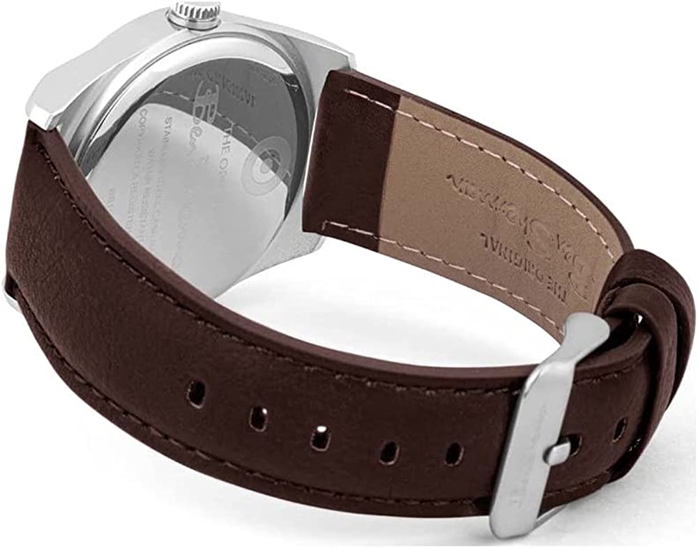 Ben Sherman Men's Watch with White Dial and Brown Leather Strap BS197