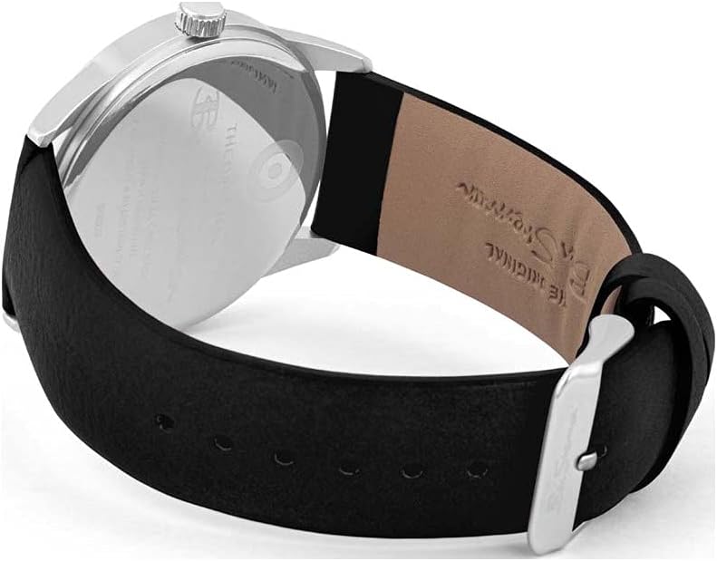 Ben Sherman Mens Watch with Black Dial and Black Leather Strap BS203