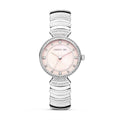Cerruti Ladies Watch with Pink MOP Dial and Silver Bracelet CIWLG2225101