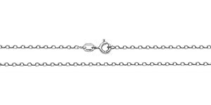 9ct White Gold Belcher Chain