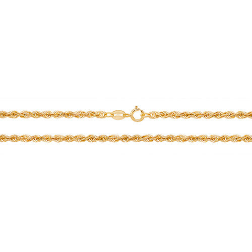 9ct Yellow Gold Rope Chain