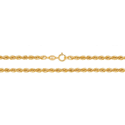 9ct Yellow Gold Rope Chain