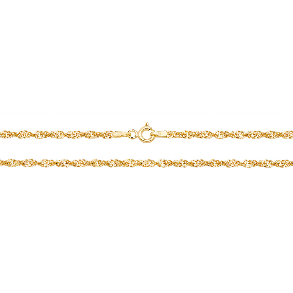 9ct Yellow Gold Rope Chain