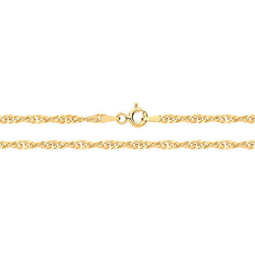 9ct Yellow Gold Singapore Chain