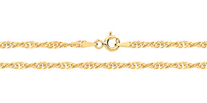 9ct Yellow Gold Singapore Chain