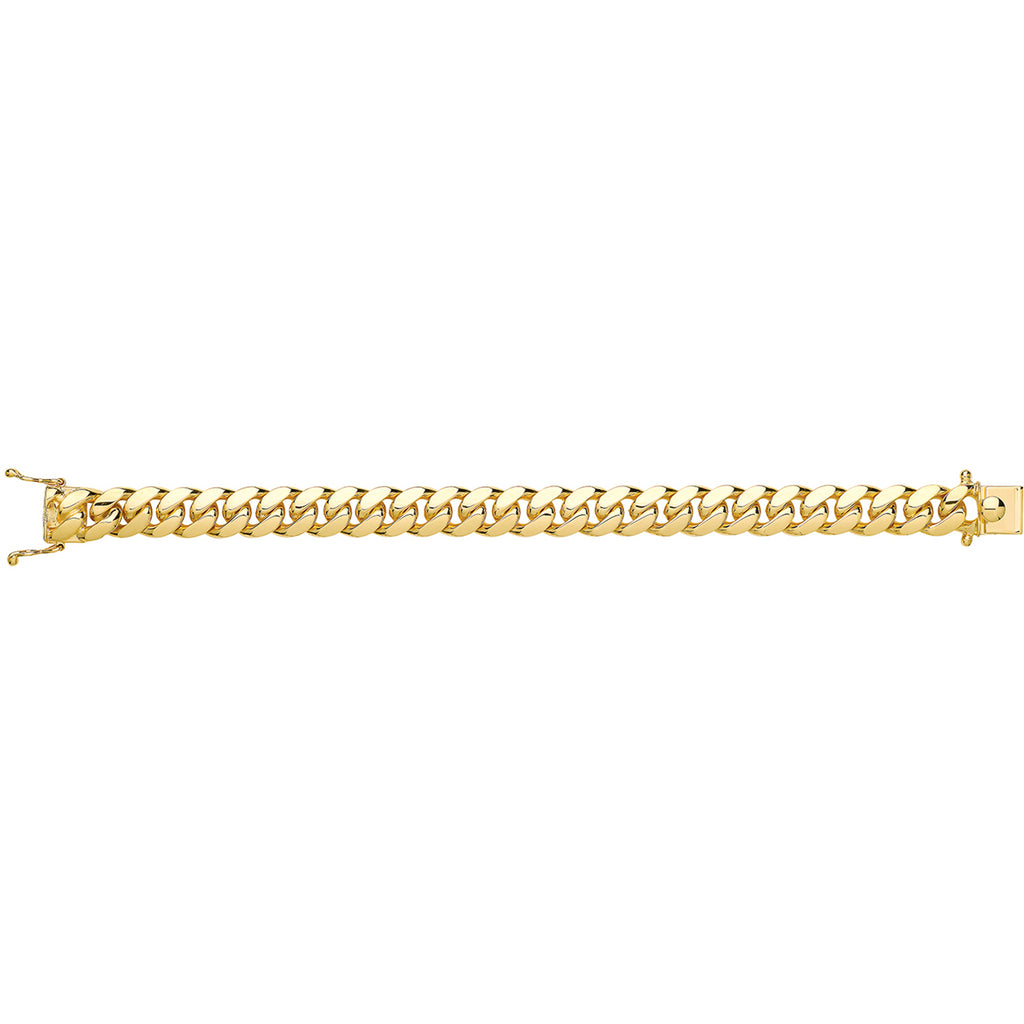 9ct Yellow Gold 8" Cuban Bracelet