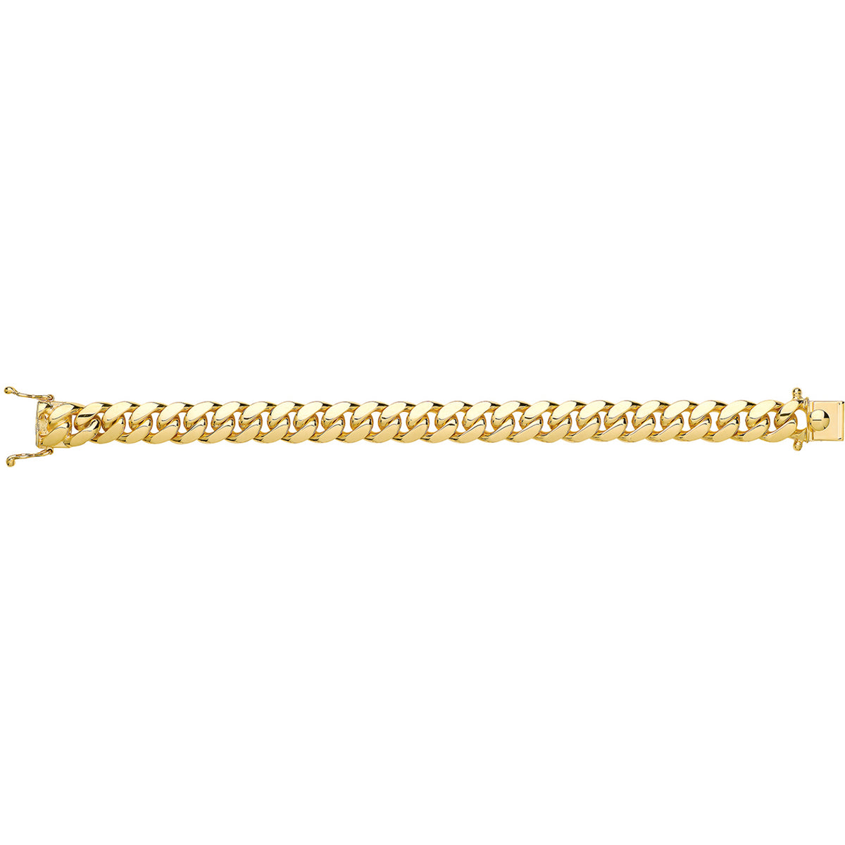 9ct Yellow Gold 8" Cuban Bracelet