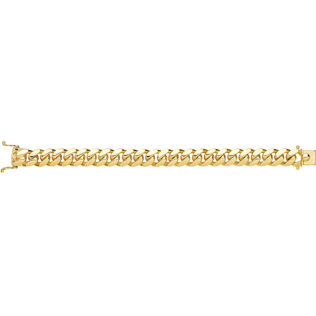 9ct Yellow Gold 8" Cuban Bracelet
