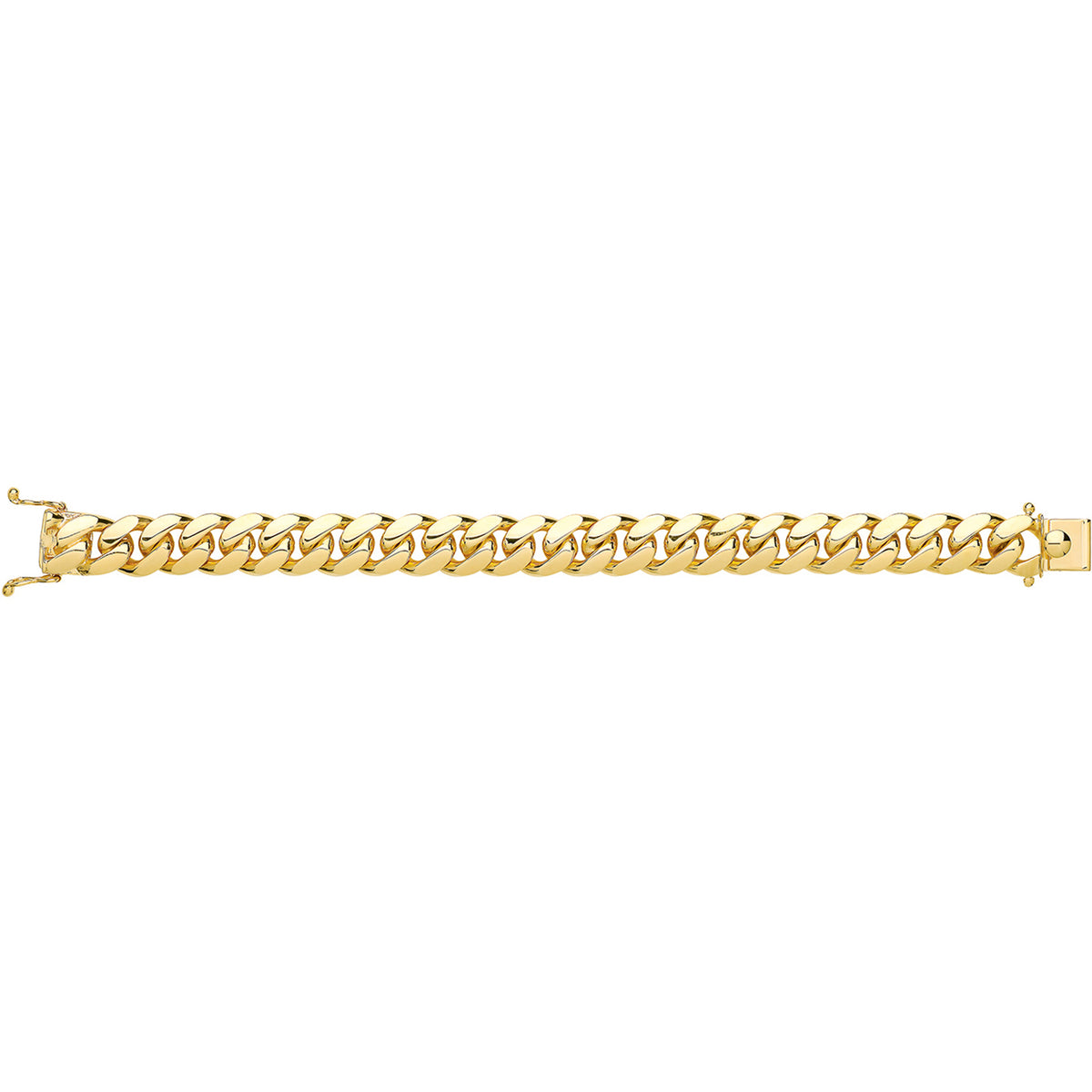 9ct Yellow Gold 8" Cuban Bracelet