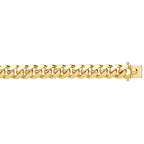 9ct Yellow Gold 8" Cuban Bracelet