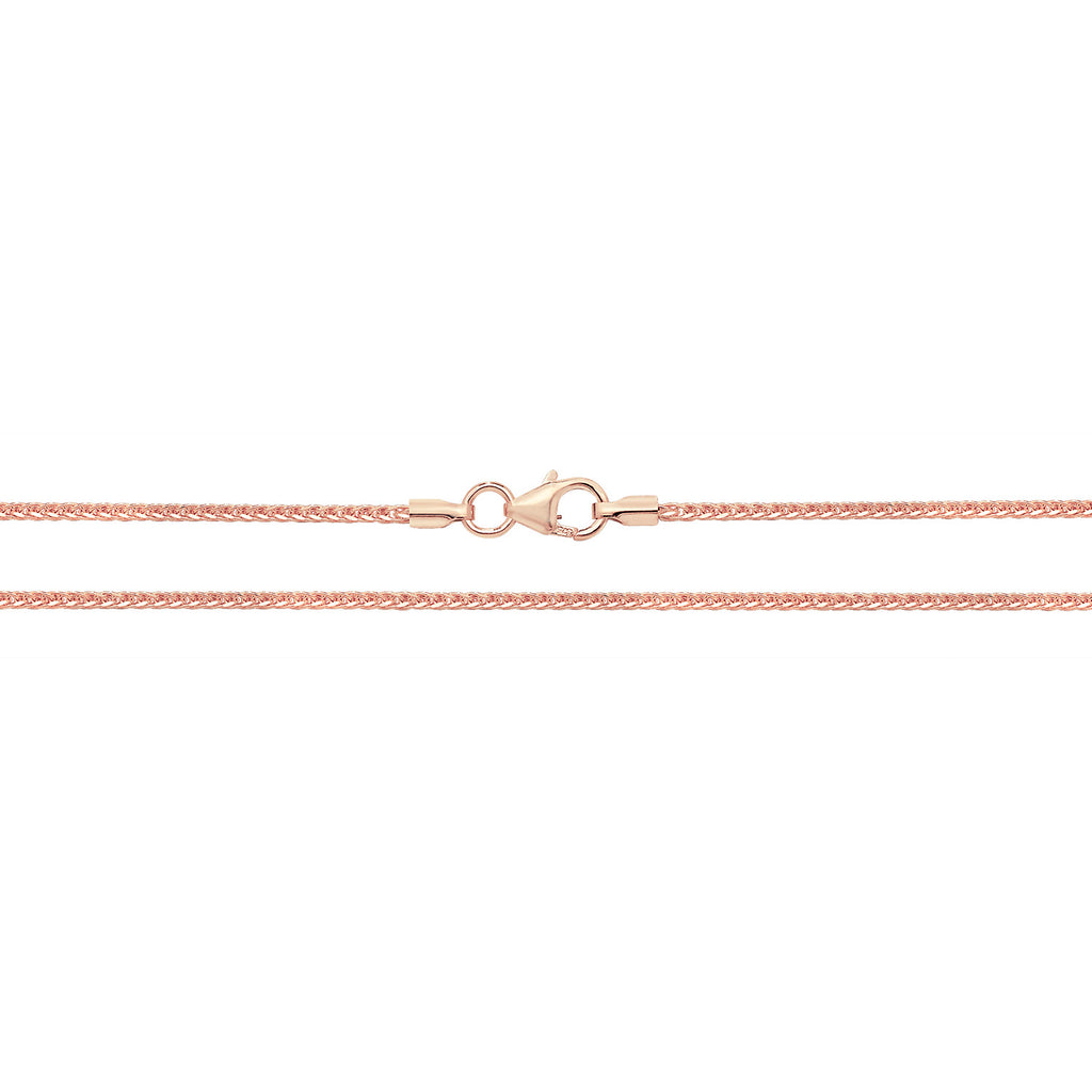 9ct Rose Gold Spiga Chain