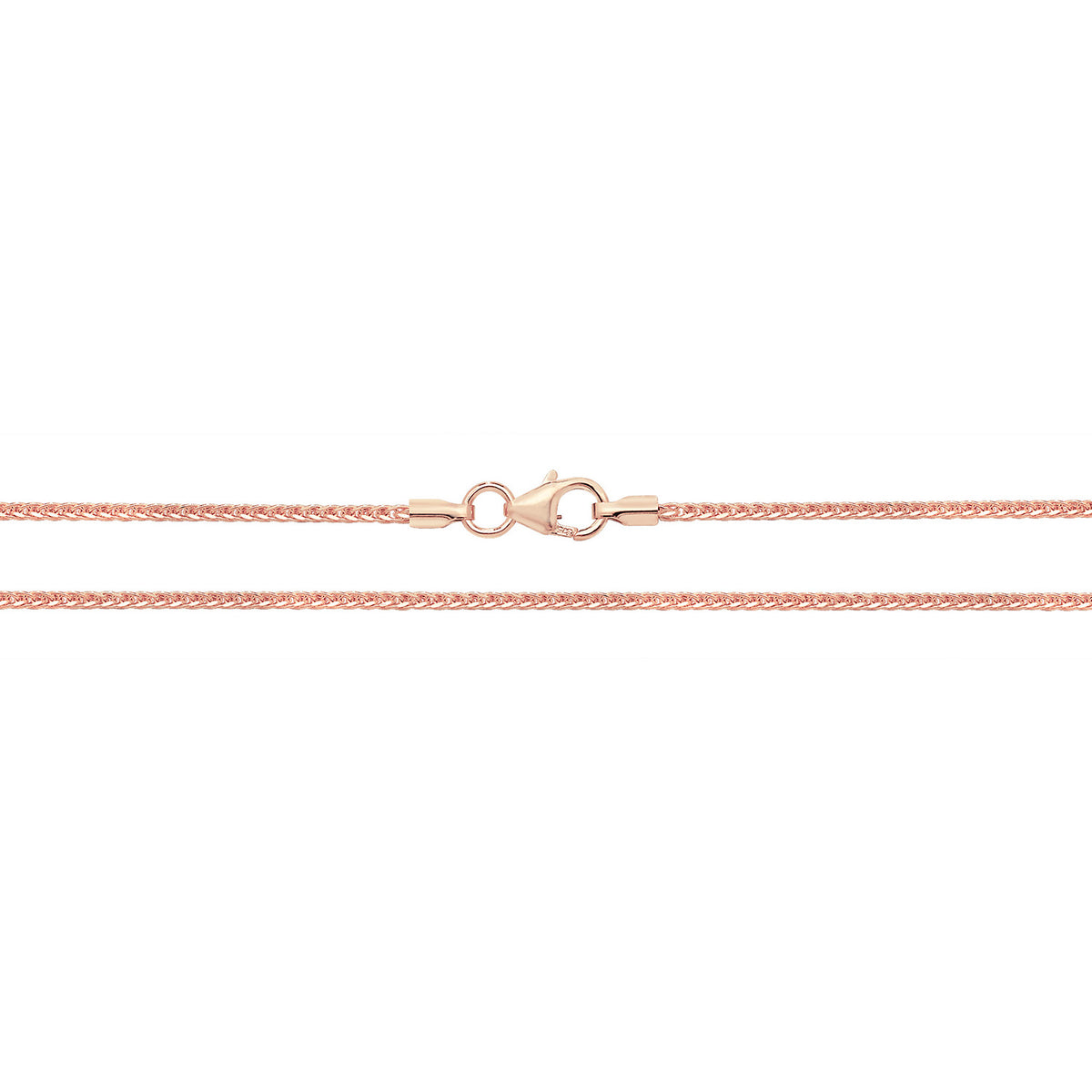9ct Rose Gold Spiga Chain