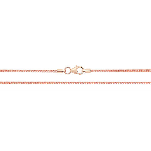 9ct Rose Gold Spiga Chain