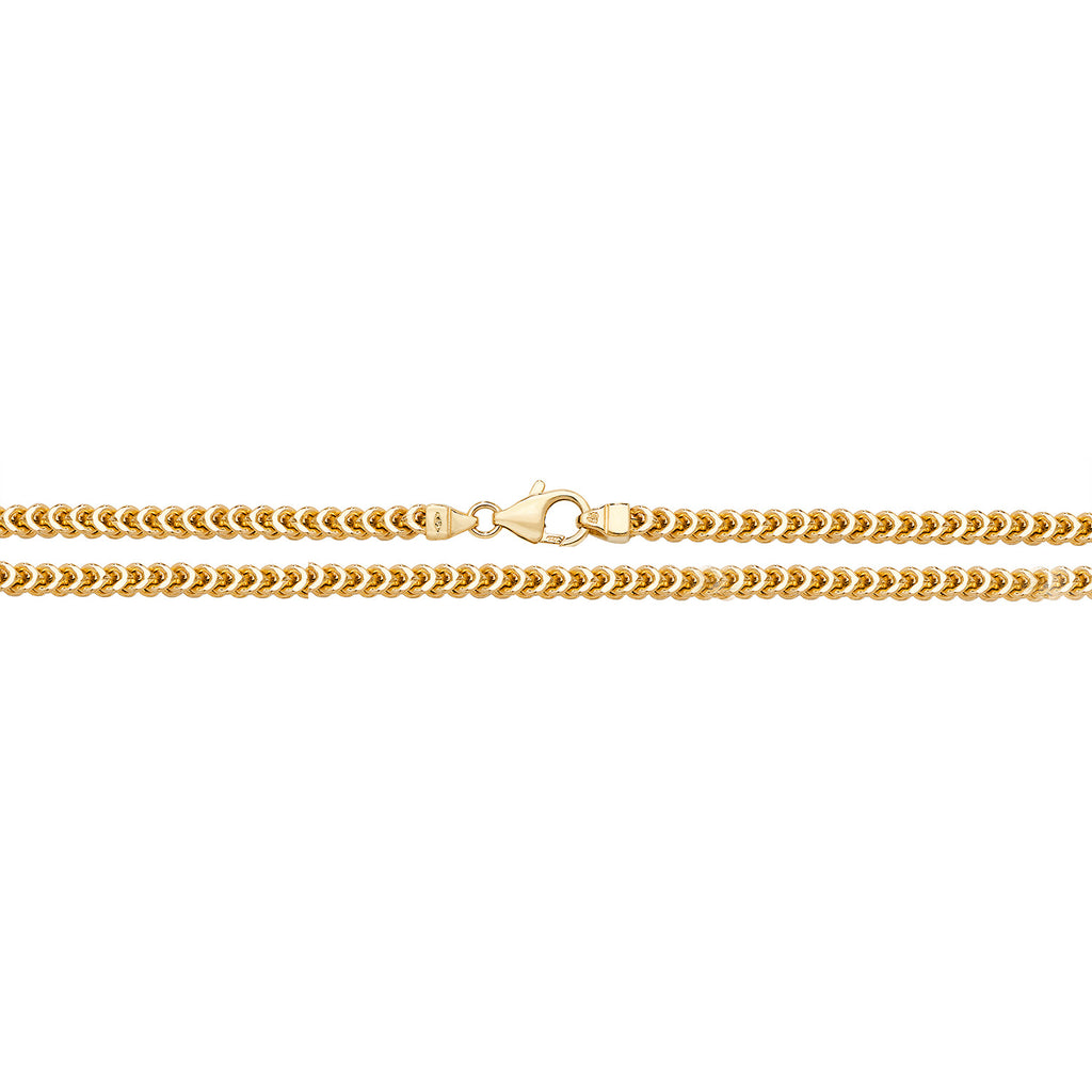 9ct Yellow Gold Franco Chain