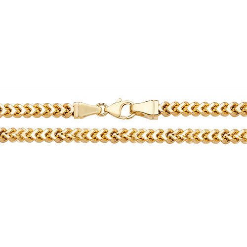 9ct Yellow Gold Franco Chain