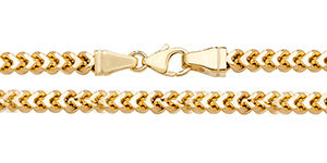 9ct Yellow Gold Franco Chain