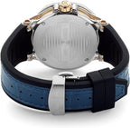 Cerruti 1881 Razzuolo Gwylio Awtomatig i Ddynion gyda Strap Silicon Glas a Lledr CIWGQ2224802