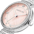Cerruti Ladies Watch with Pink MOP Dial and Silver Bracelet CIWLG2225101