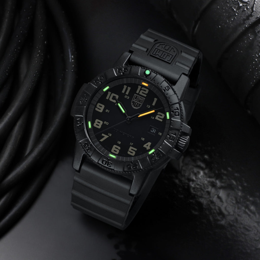 Luminox Leatherback SEA Turtle Giant Mens Watch with Black Dial and Black Strap XS.0330