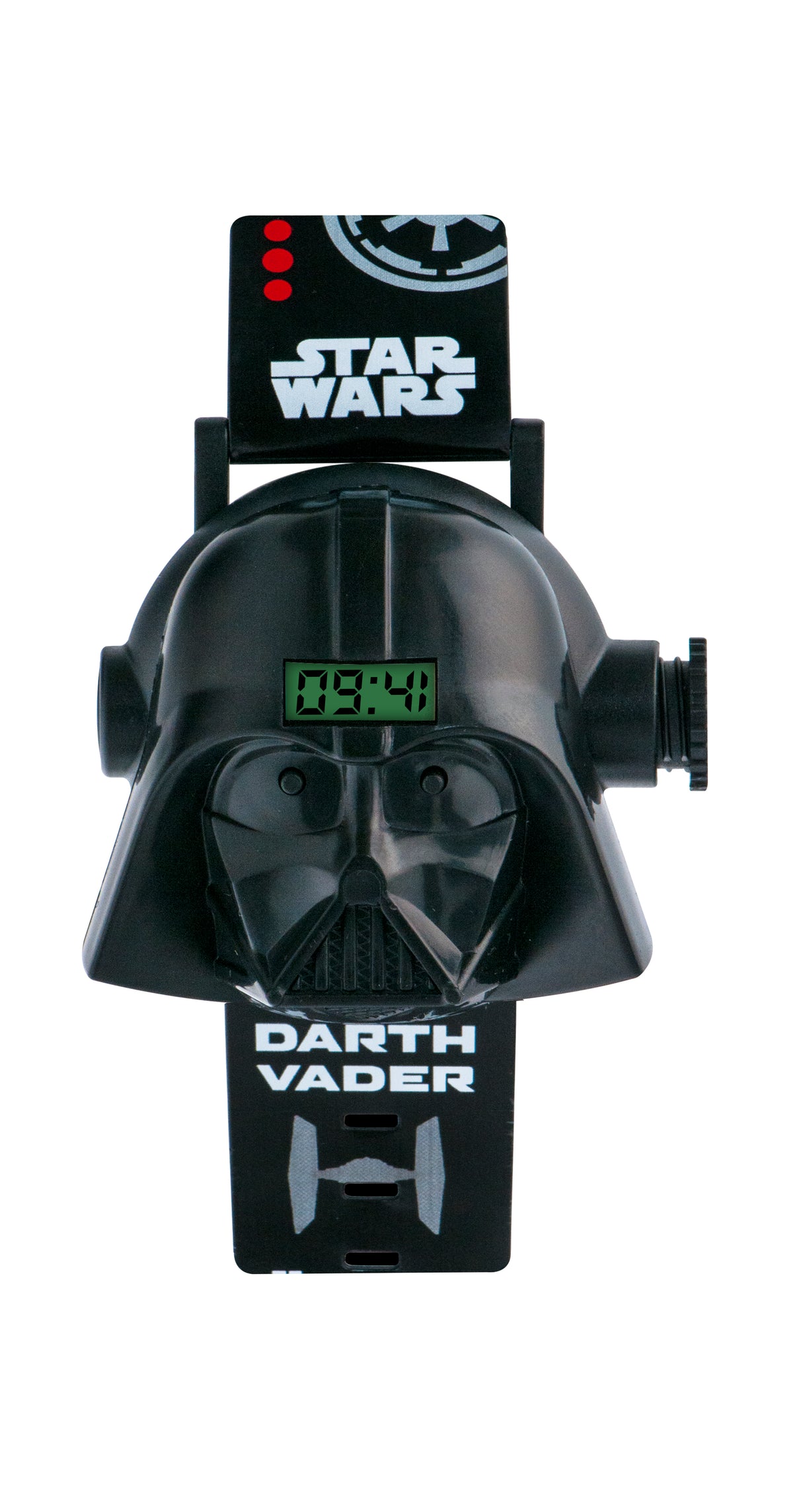 Tikkers Star Wars Darth Vader Character Projector Kids Watch With Digital Display And Black Silicon Strap DAR3538
