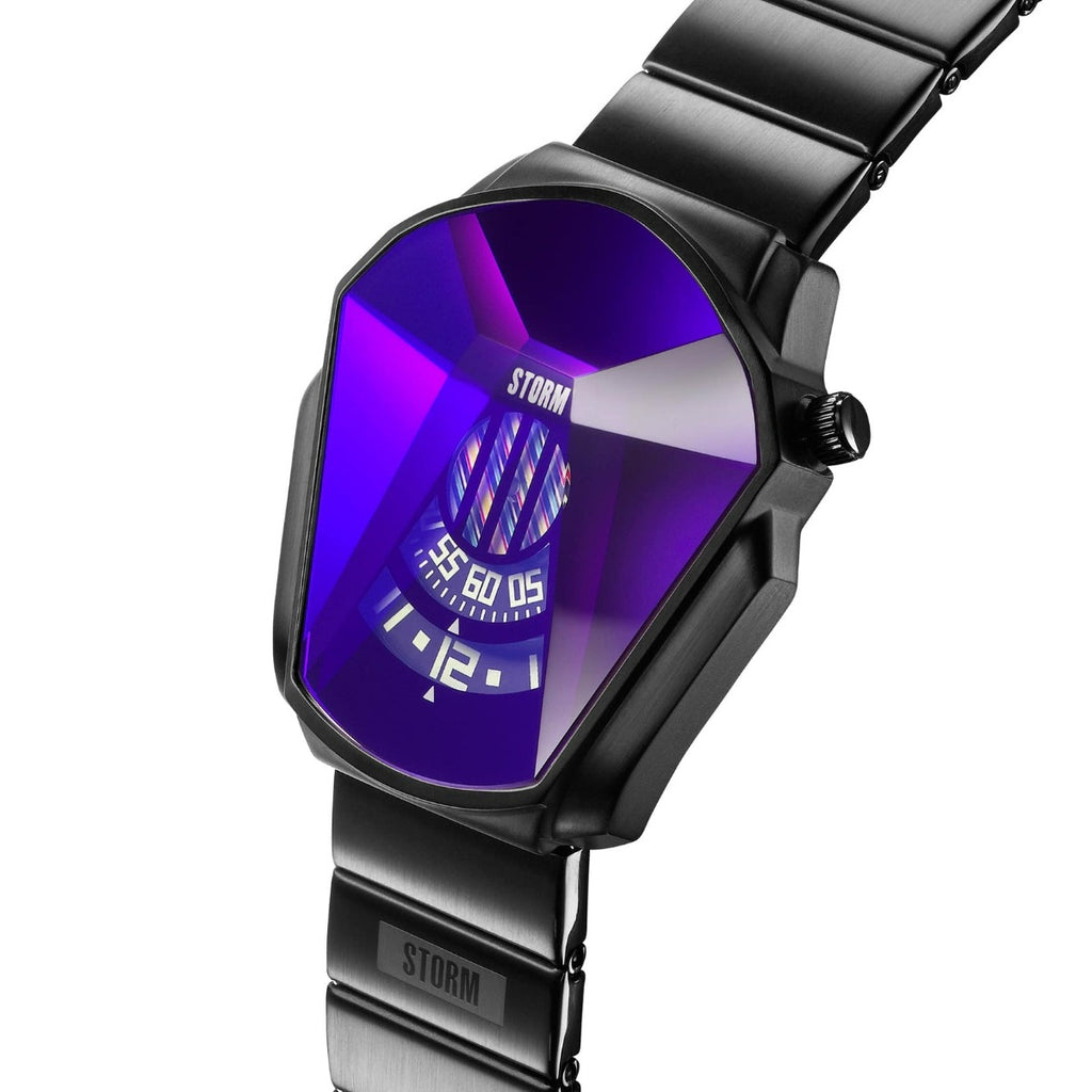 Storm Darth Mens Watch with Blue Dial and Grey Strap 47001/SL/B