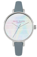 Daisy Dixon Women's Watch with Silver Dial and Blue Leather Strap DD024US