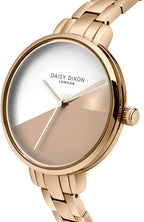 Gwylio Merched Daisy Dixon Ava gyda Strap Dur Di-staen Aur Rosyn DD065RGM **Wedi'i Adnewyddu**