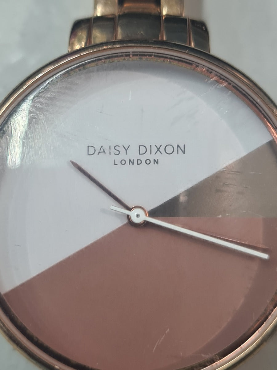 Gwylio Merched Daisy Dixon Ava gyda Strap Dur Di-staen Aur Rosyn DD065RGM **Wedi'i Adnewyddu**