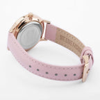 Gwylio Merched Daisy Dixon Laura gyda Strap Lledr Pinc DD087CRG