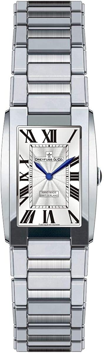 Dreyfuss Ladies Watch with Silver Dial and Silver Strap DLB00051/01