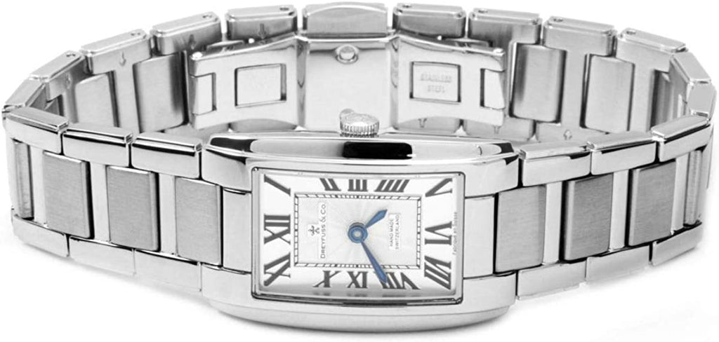 Dreyfuss Ladies Watch with Silver Dial and Silver Strap DLB00051/01