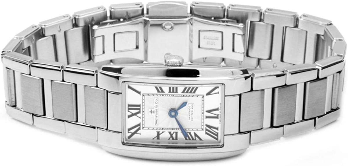 Dreyfuss Ladies Watch with Silver Dial and Silver Strap DLB00051/01