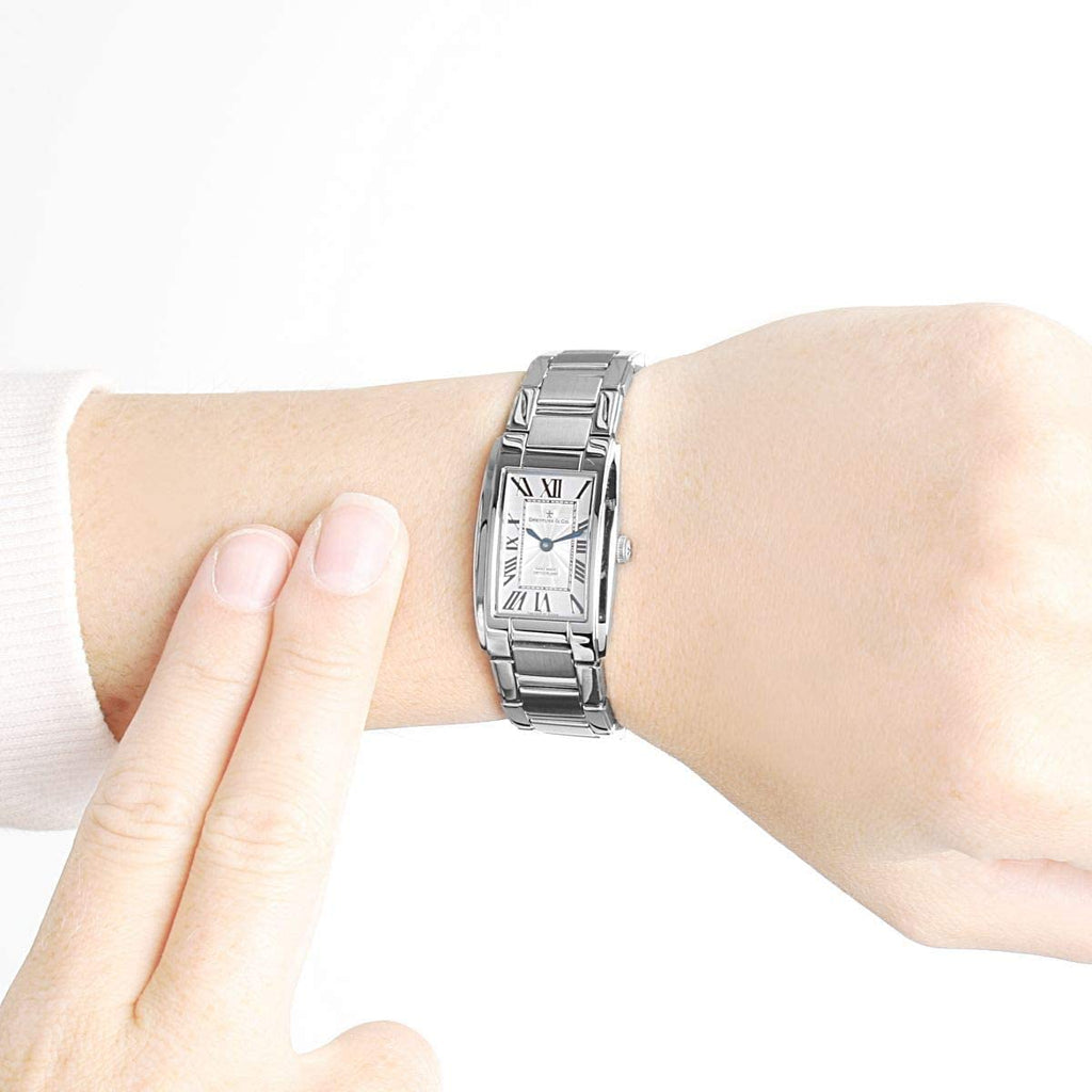 Dreyfuss Ladies Watch with Silver Dial and Silver Strap DLB00051/01