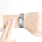 Dreyfuss Ladies Watch with Silver Dial and Silver Strap DLB00051/01