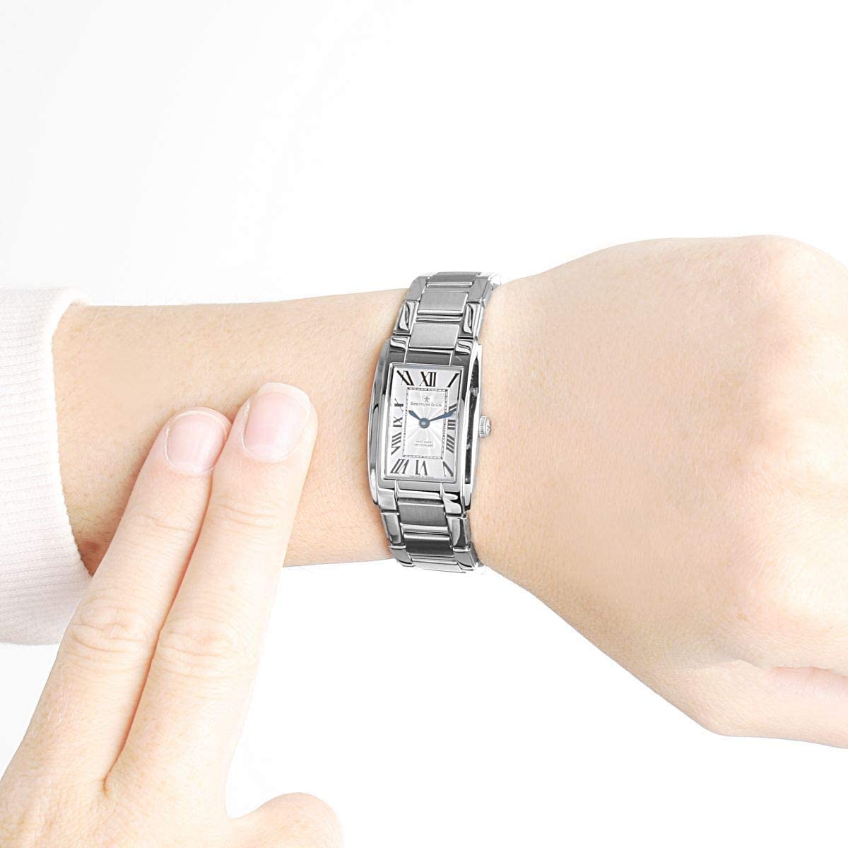 Dreyfuss Ladies Watch with Silver Dial and Silver Strap DLB00051/01