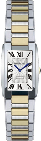 Dreyfuss Ladies Watch with Silver Dial and Two Tone Strap DLB00052/01