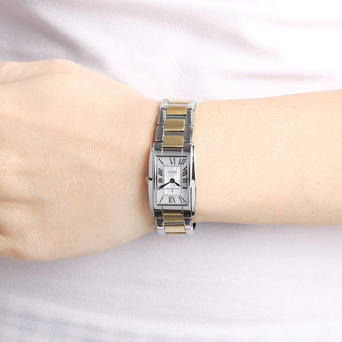 Dreyfuss Ladies Watch with Silver Dial and Two Tone Strap DLB00052/01