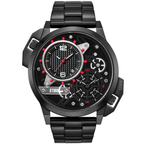 Storm Dualaton Slate Red Mens Watch with Stainless Steel Bracelet 47539/SL/R