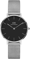 Daniel Wellington Ladies Petite Watch with Silver Milanese Strap DW00100469