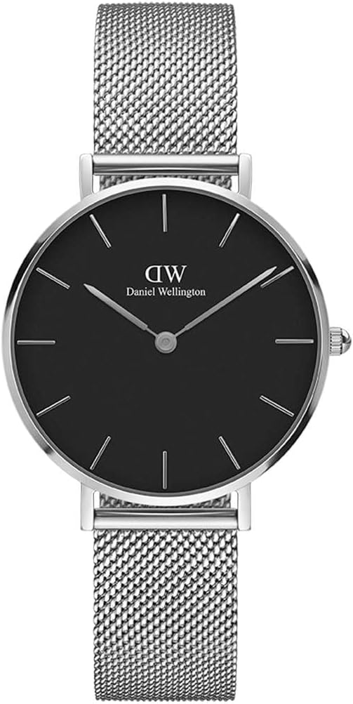 Daniel Wellington Ladies Petite Watch with Silver Milanese Strap DW00100469
